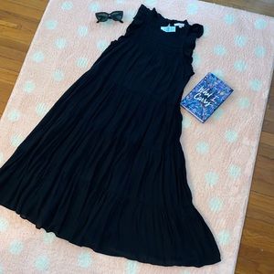 LOFT MIDI Black Dress size LP (petit large)